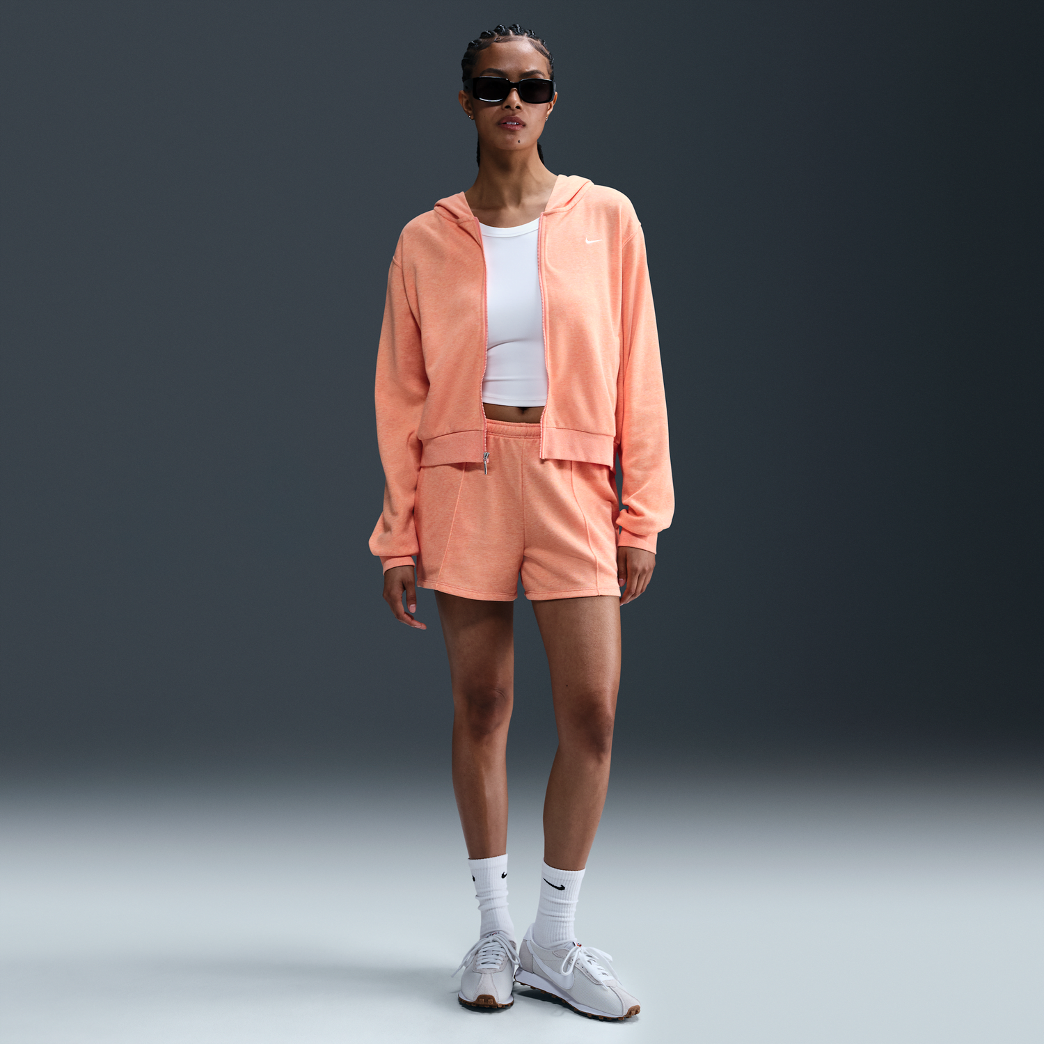 Mikina Nike Nike Sportswear Chill Terry Full-Zip Hoodie Oranžová | FN2415-844, 1