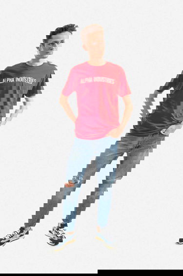 Tričko Alpha Industries T-Shirt With Print Červená | 116512.451, 2