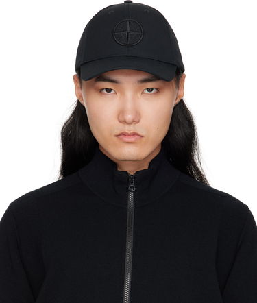 Šiltovka Stone Island Stone Island Cotton Reps Cap Čierna | S15 9100013 S0248, 0