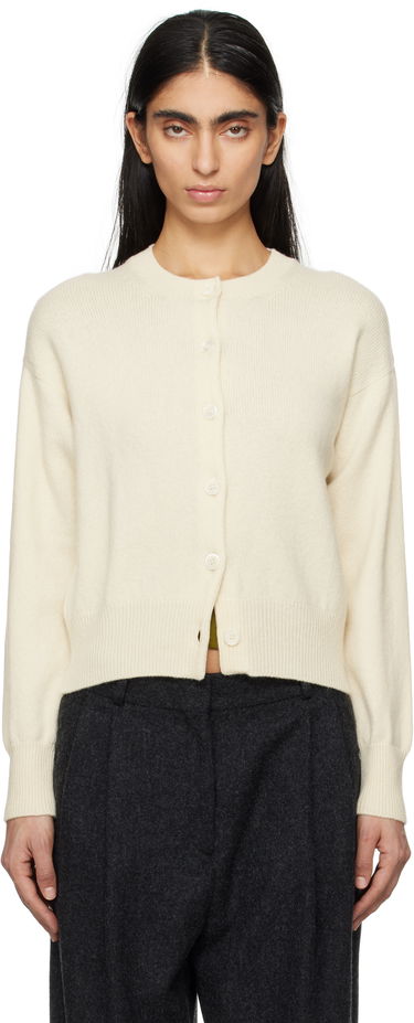 Sveter &Daughter &Daughter Ada Crewneck Cardigan Biela | HKN03905, 0