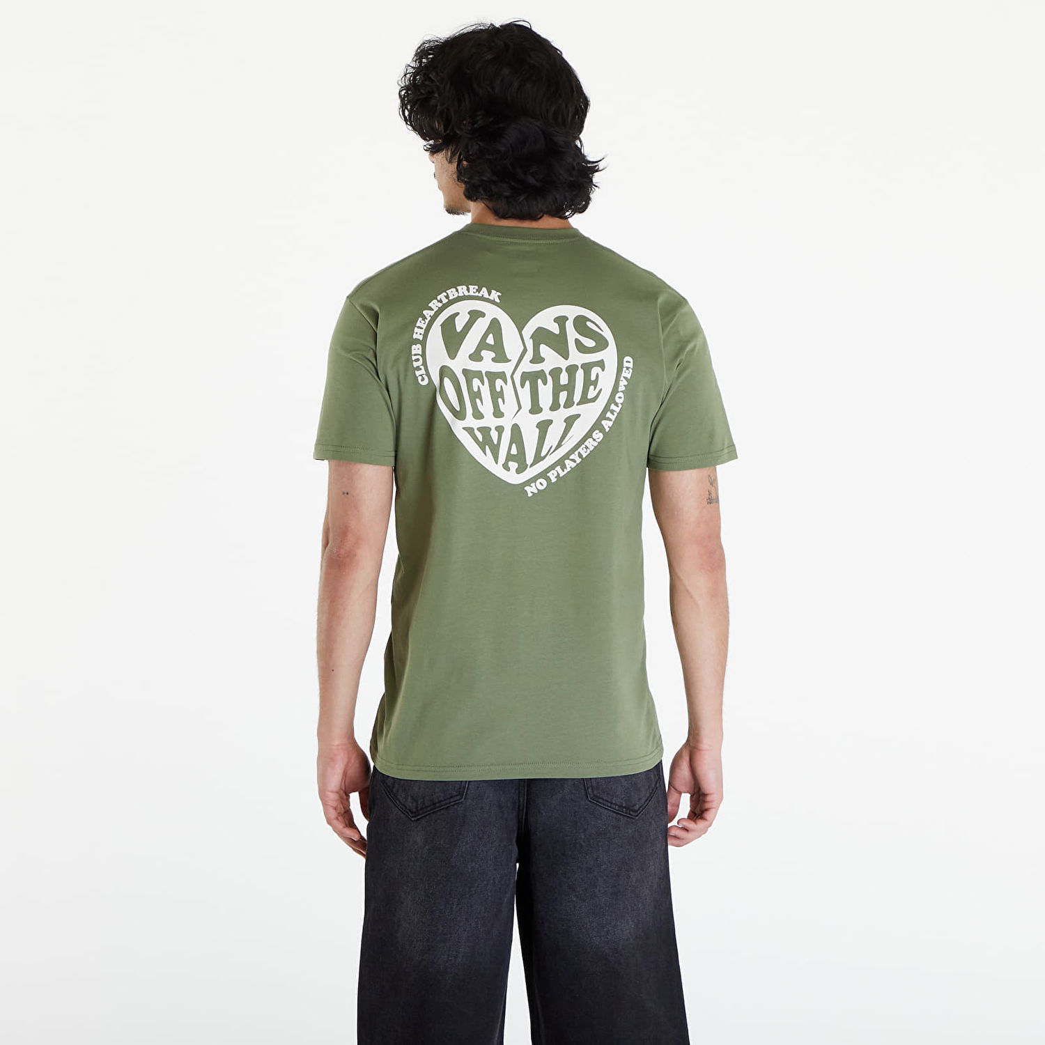 Tričko Vans No Players SS Tee Olivine Zelené | VN000G5GAMB1, 1