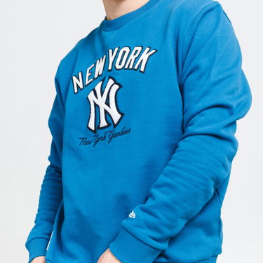 Mikina New Era MLB Heritage Crew Fleece NY Modrá | 12869878, 1