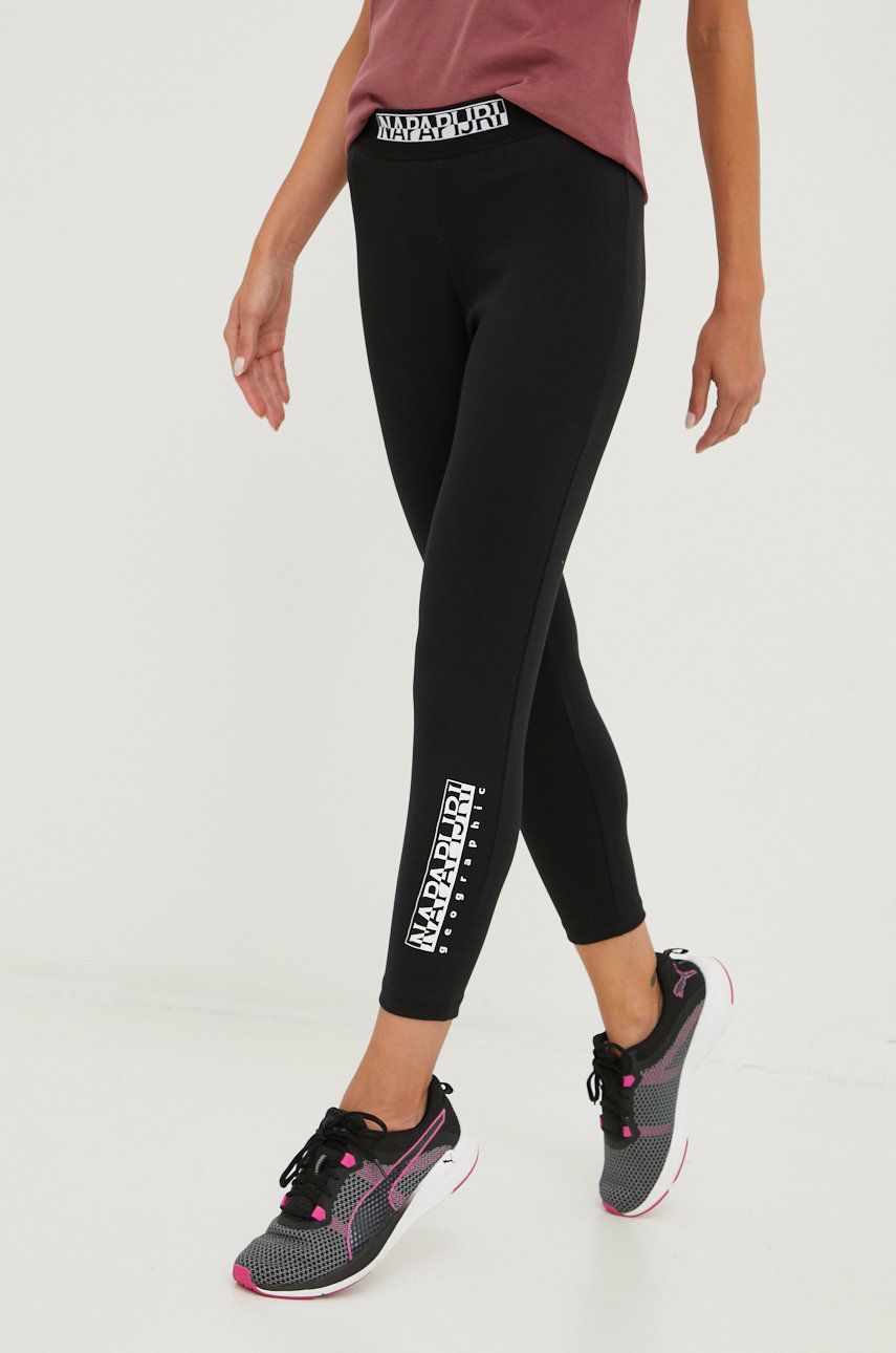 Legíny Napapijri Box Leggings Čierna | NP0A4GKT0411, 0