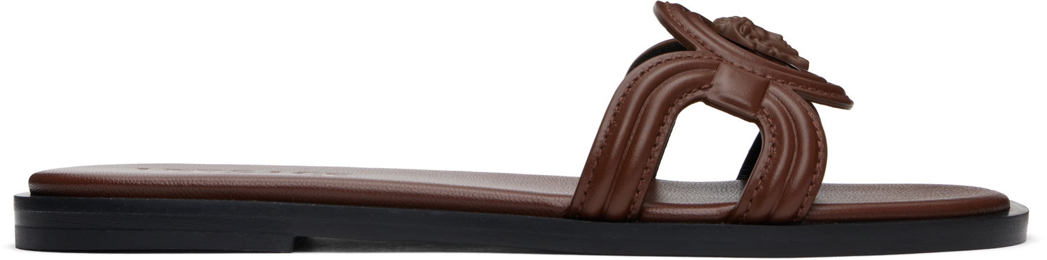 Doplnky Versace Versace Medusa '95 Flat Sandals Hnedá | 1018364_DVT2P_1NF00, 0