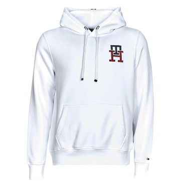 Mikina Tommy Hilfiger ESSENTIAL MONOGRAM HOODIE Biela | MW0MW28677-YBR, 0