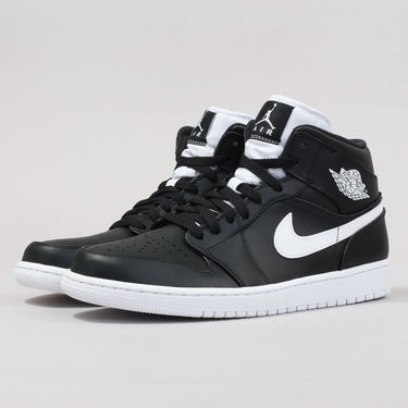 Tenisky a topánky Jordan Air Jordan 1 Retro Mid "Black White" Čierna | 554724-038, 1