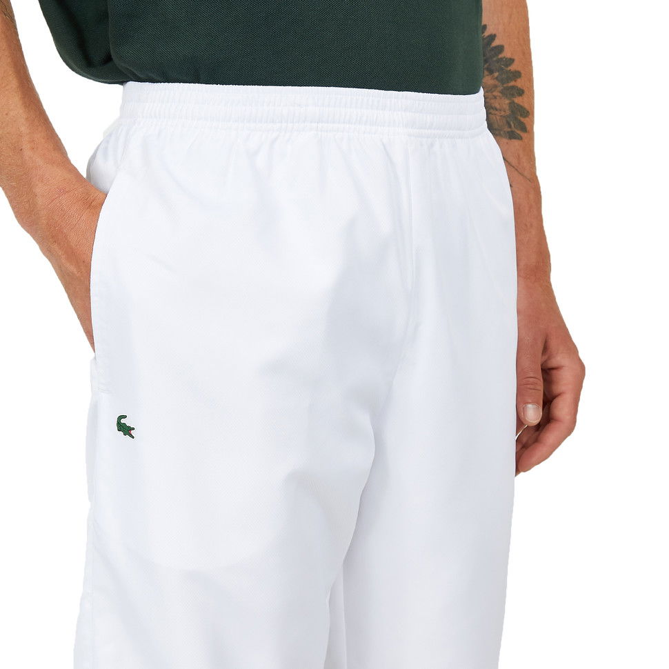 Nohavice Lacoste Diamond Weave Taffeta Track Pants Biela | XH124T-00-001, 1