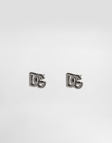 Náušnice Dolce & Gabbana Dolce & Gabbana DG Logo Stud Earrings Metalická | WER5M1W1111G7657, 1