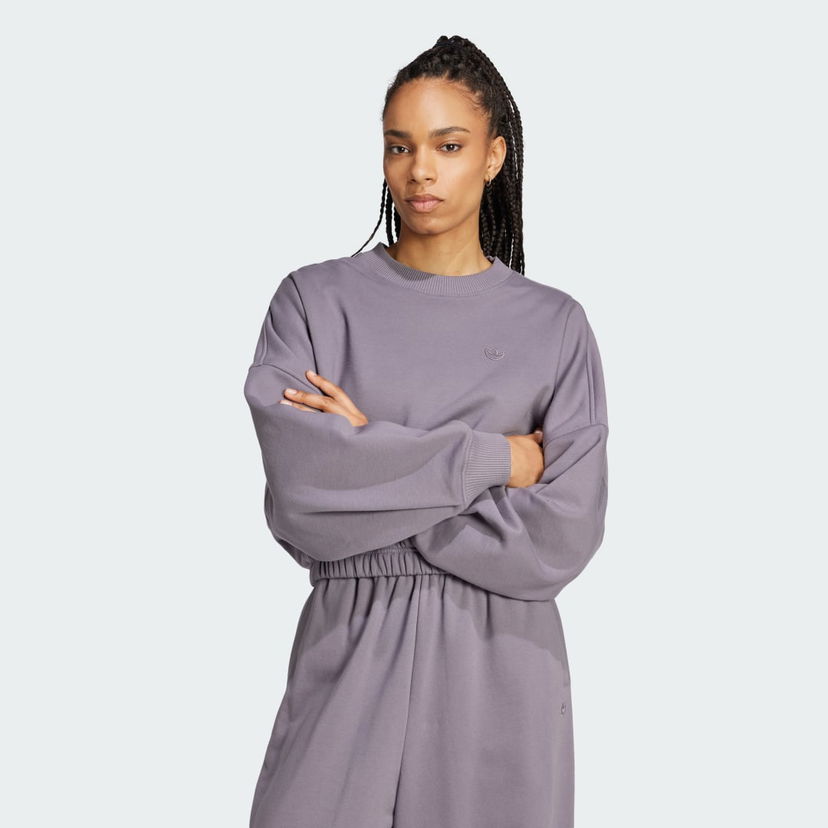 Mikina adidas Performance Premium Essentials Oversized Fialová | IY9709