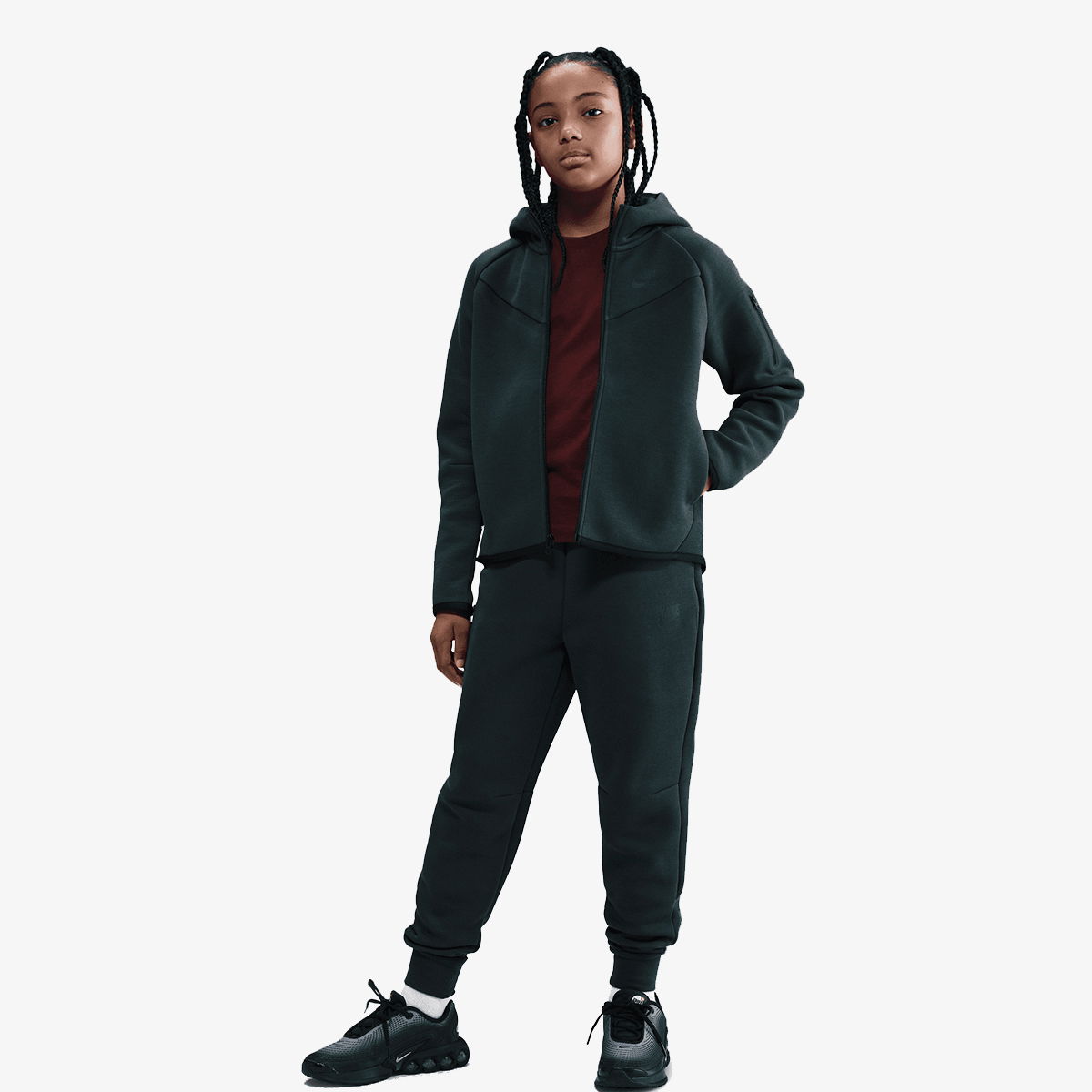 Súprava Nike Nike Tech Fleece Full-Zip Hoodie and Joggers Set Zelené | HV8695-390, 0