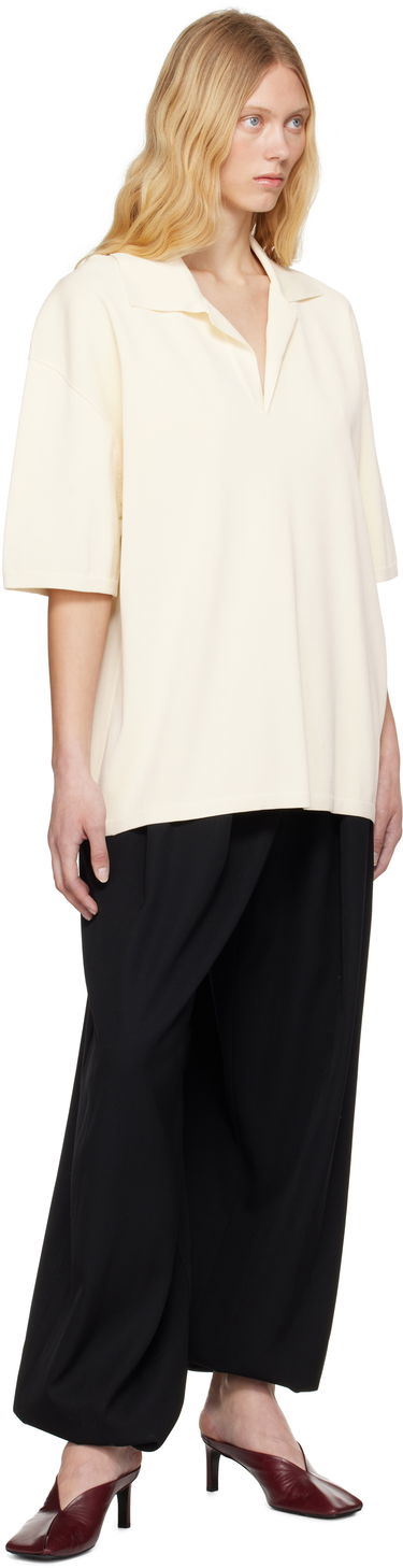 Polo tričko AMI AMI Paris Short Sleeve Polo Biela | UPL164.KN0064, 3