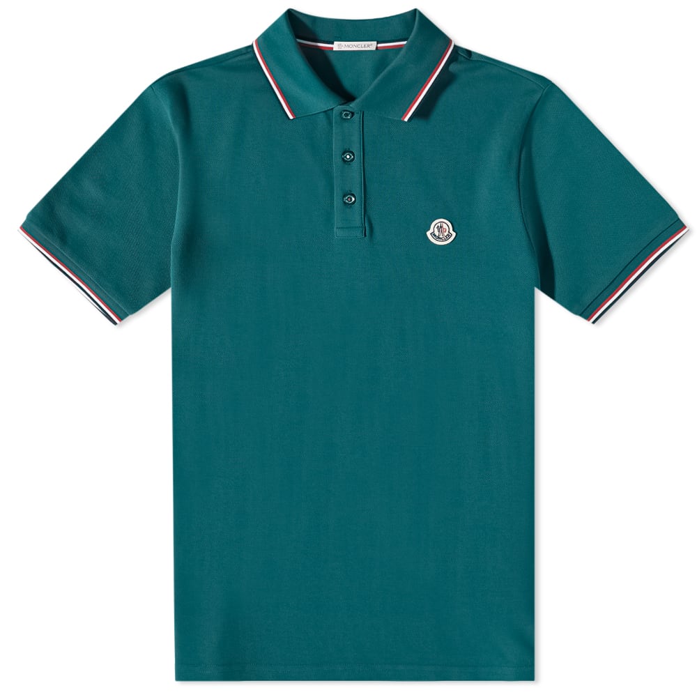 Polo tričko Moncler Classic Logo Polo Zelené | 8A703-00-84556-875, 0