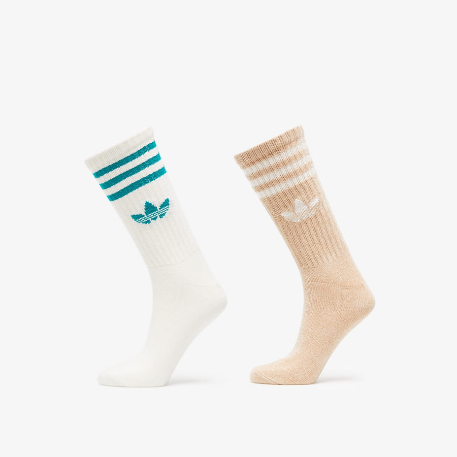 Ponožky adidas Originals Cozy Mid-Cut Crew Socks 2-Pack Rôznofarebný | HL9423, 0
