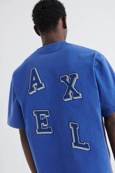 Tričko AXEL ARIGATO Typo Embroidered T-Shirt Modrá | A0787005, 5