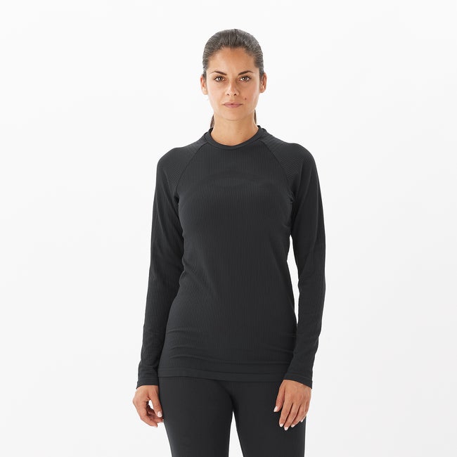 Sveter Salomon Seamless Thermal Underwear Top Čierna | LC2119900, 0