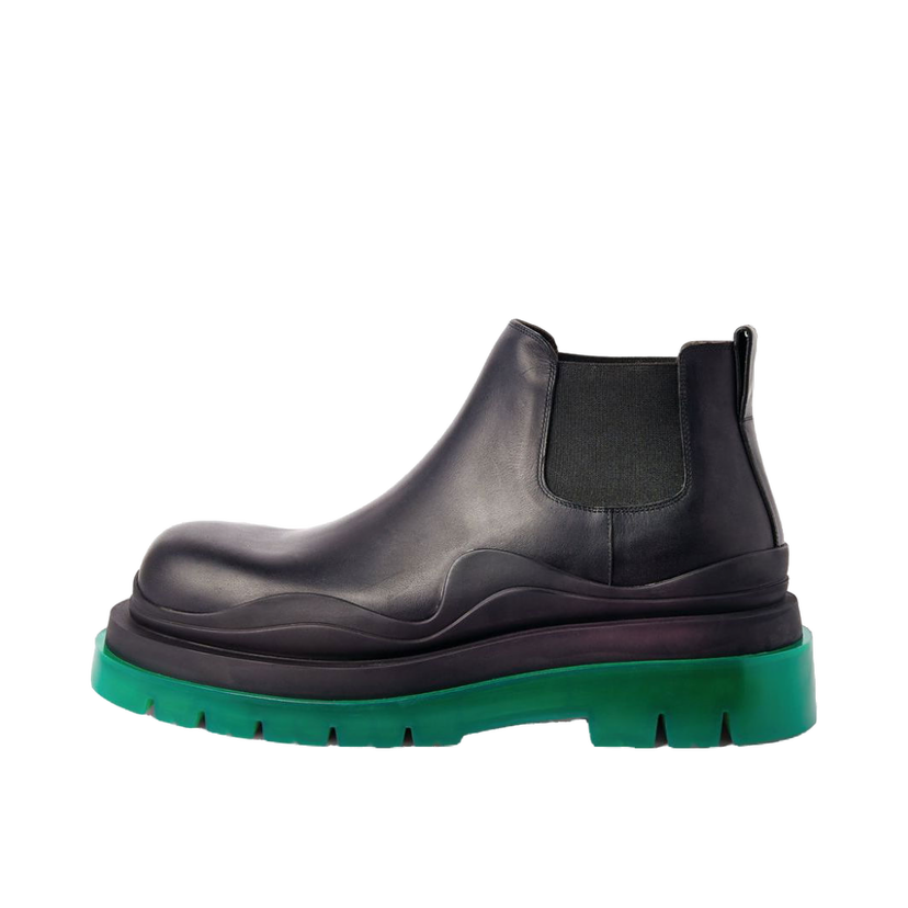 Tenisky a topánky Bottega Veneta Leather Ankle Chelsea Boots With Chunky Sole Čierna | 630281VBS501025