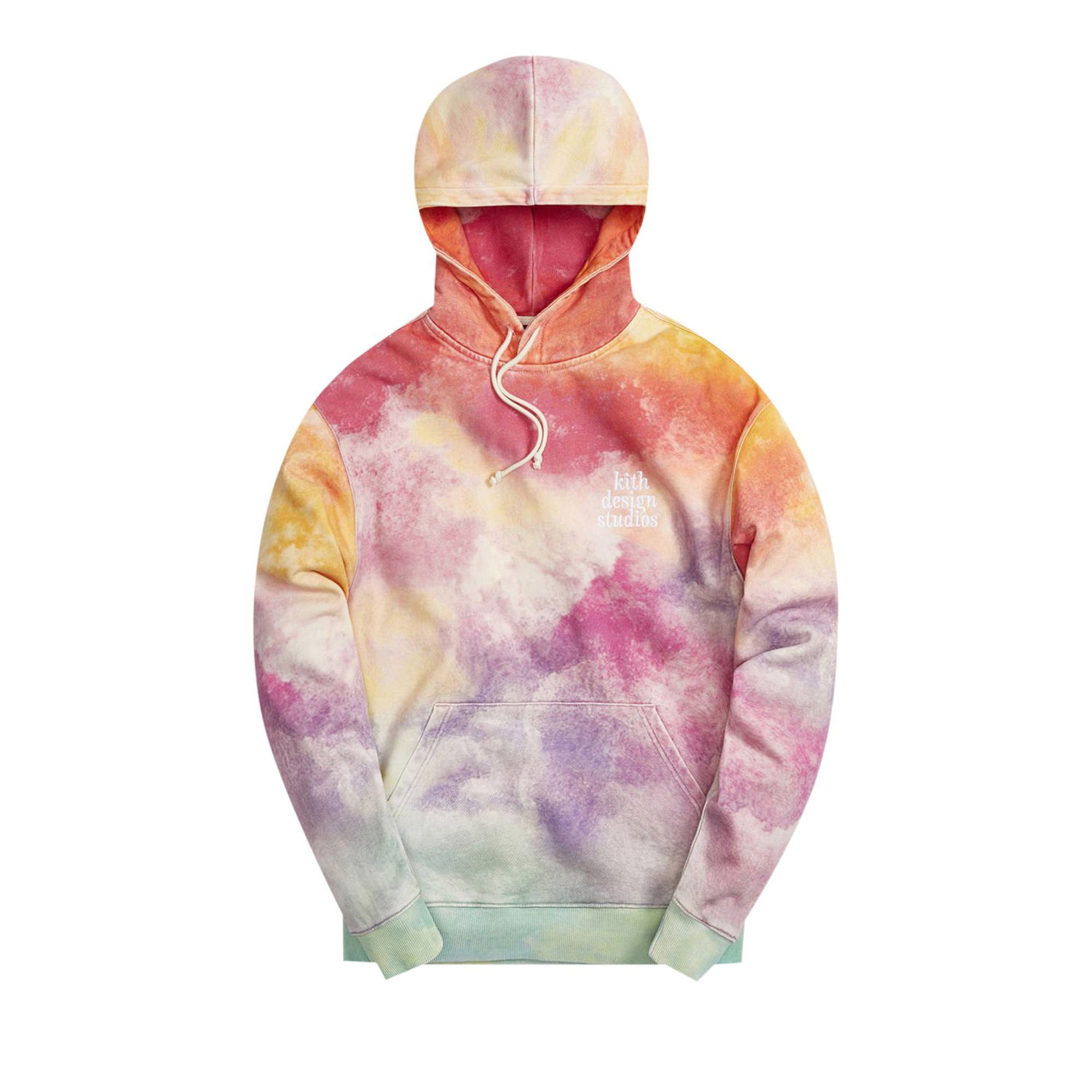 Mikina KITH Tie Dye Williams III Hoodie Ružová | KH2636 106, 1