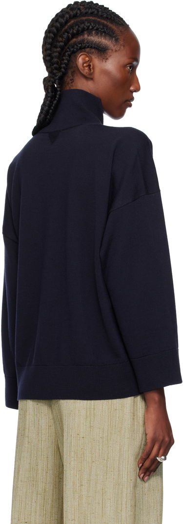 Sveter Bottega Veneta Bottega Veneta Classic Wool Turtleneck Navy | 753815 V37J0, 2
