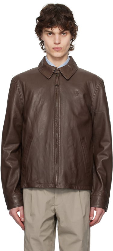 Bunda Polo by Ralph Lauren Polo Ralph Lauren Zip Leather Jacket Hnedá | 710671431002, 0
