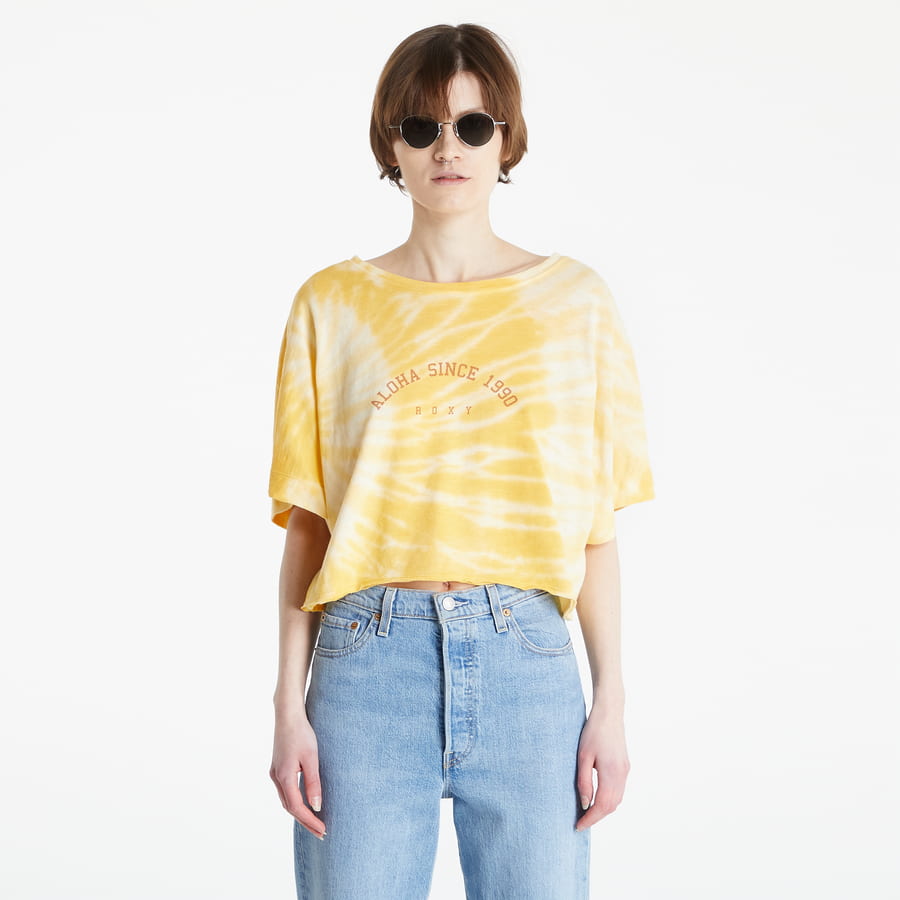 Tričko Roxy Aloha Day Oversized T-Shirt Žltá | ARJZT06981, 0