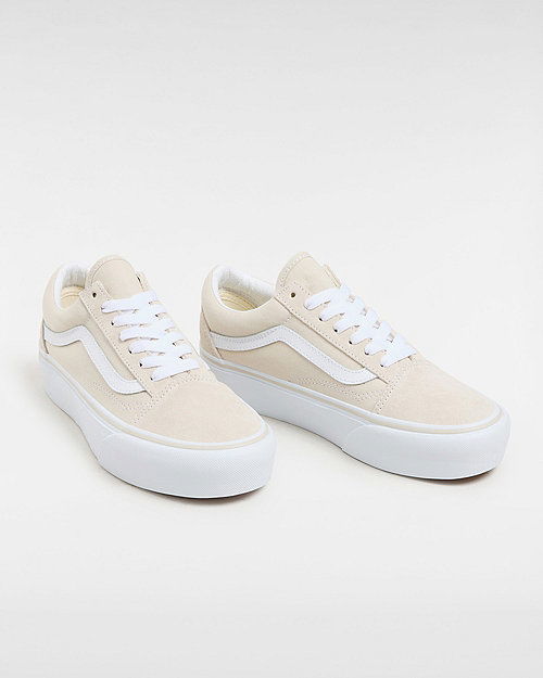 Tenisky a topánky Vans Old Skool Platform Shoes (rainy Day) Women Beige, Size 2.5 Béžová | VN0A5KRGJ92, 1