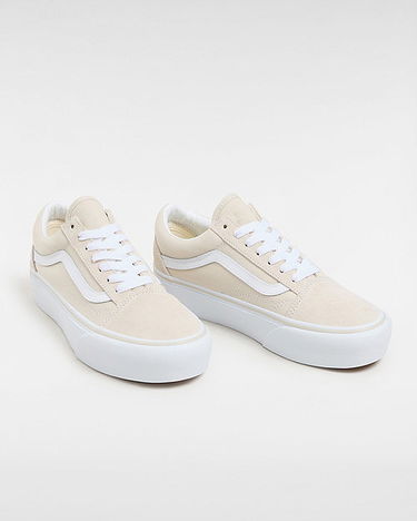 Tenisky a topánky Vans Old Skool Platform Shoes (rainy Day) Women Beige, Size 2.5 Béžová | VN0A5KRGJ92, 1