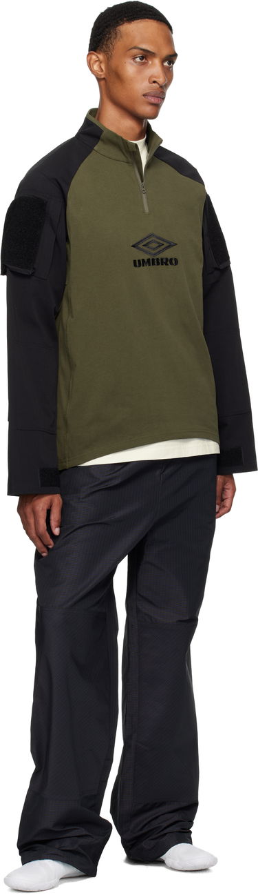 Mikina Umbro Umbro Tactical Half Zip Sweatshirt Zelené | UBMW0254JY68, 3