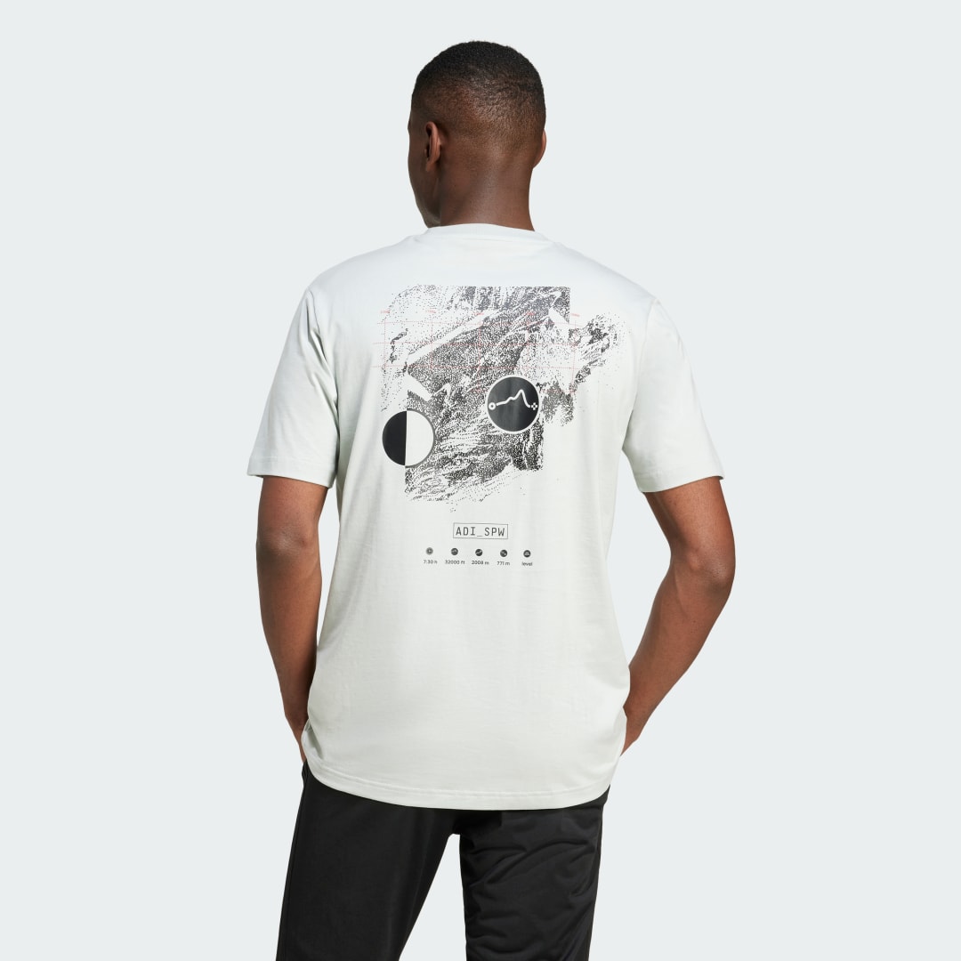 Tričko adidas Performance City Escape Space Graphic T-Shirt Zelené | JI6792, 1