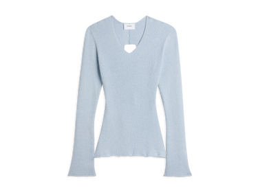 Tričko AXEL ARIGATO Tube Rib-Knit Wrap Top Modrá | A0948004, 1