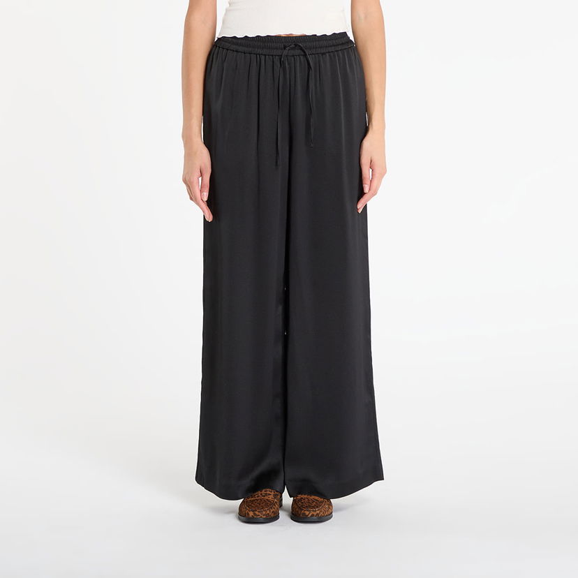 Nohavice Samsoe Samsoe Sahelena Wide-Leg Drawstring Trousers Čierna | F24300151_CLR000021