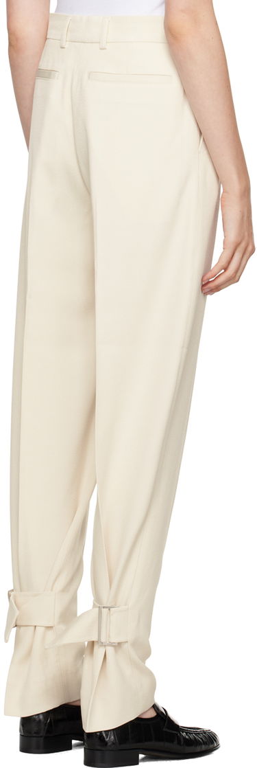 Nohavice TOTEME TOTEME Buckled Slouch Trousers Béžová | 244-WRB0213-FB0315, 2