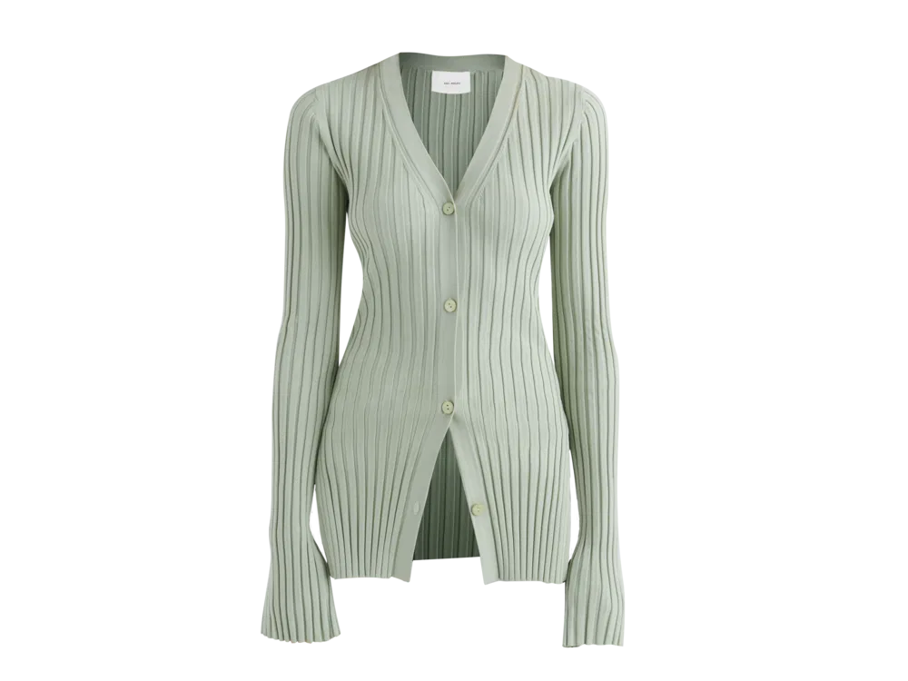 Sveter AXEL ARIGATO Rae Rib Knit Cardigan Zelené | A0932003, 0