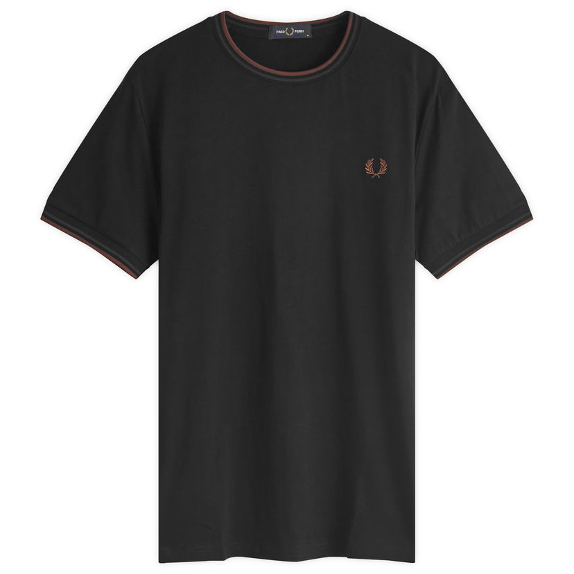 Tričko Fred Perry Twin Tipped T-Shirt Čierna | M1588-W68