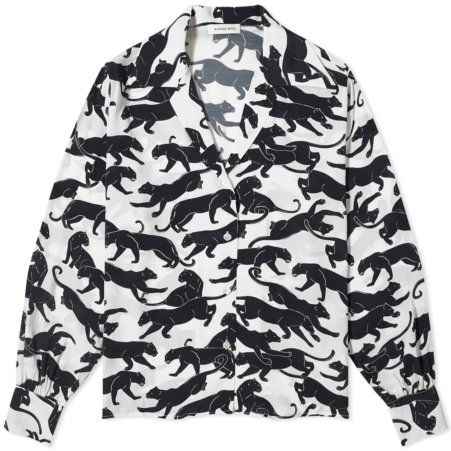 Košeľa Anine Bing Mylah Print Shirt Biela | A-07-3239-PRT30, 0