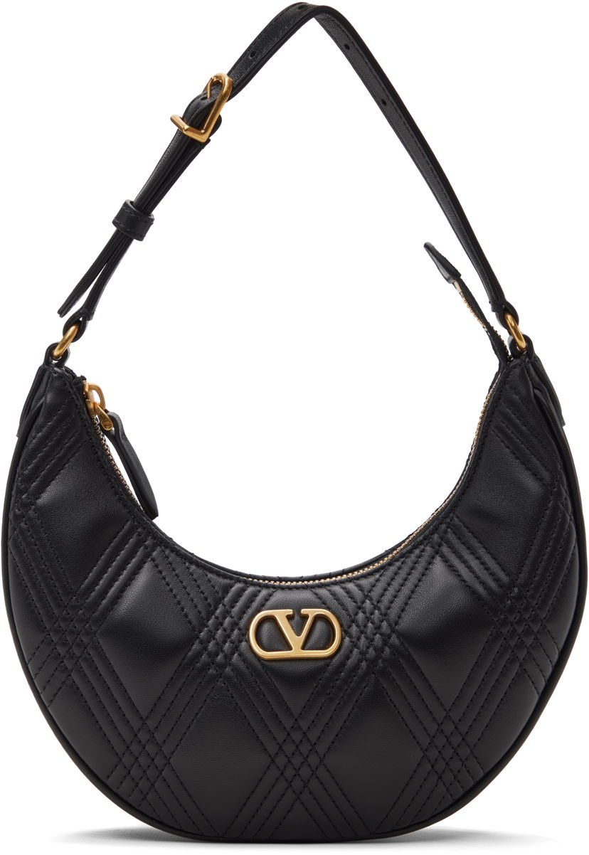 Taška cez rameno Valentino Garavani Quiltie Mini Bag Čierna | 7W2P0AS3MIC