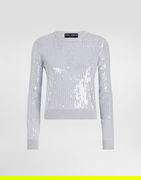 Sequin Embellishment Crewneck Sweater