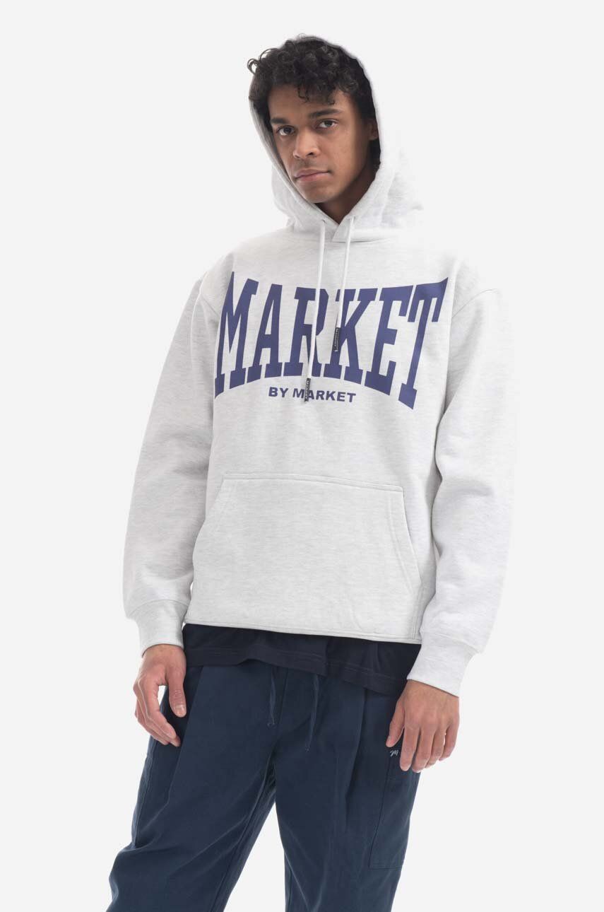 Mikina MARKET Hoodie With Print Šedá | 397000470.0016, 0