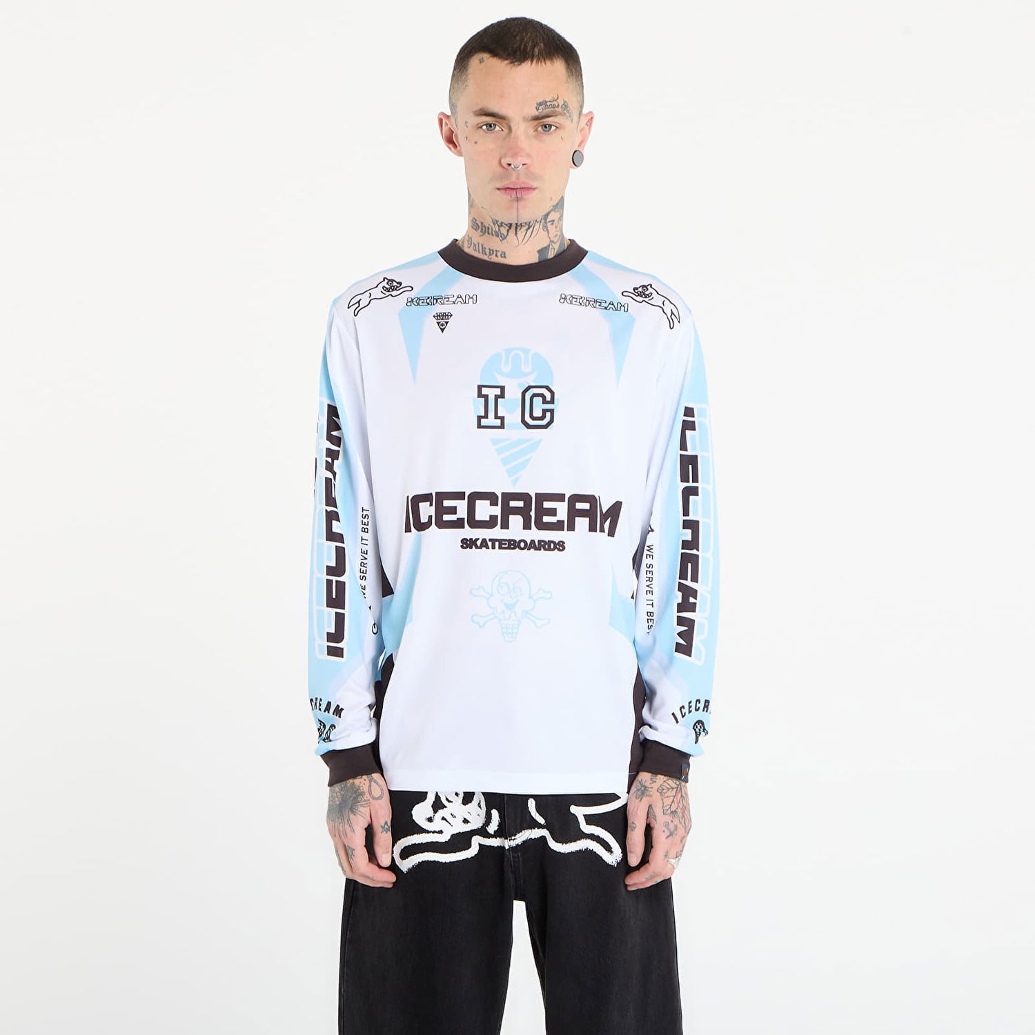 Dres BILLIONAIRE BOYS CLUB Icecream Motorcycle L/S T-Shirt Biela | IC25473 Multi, 0