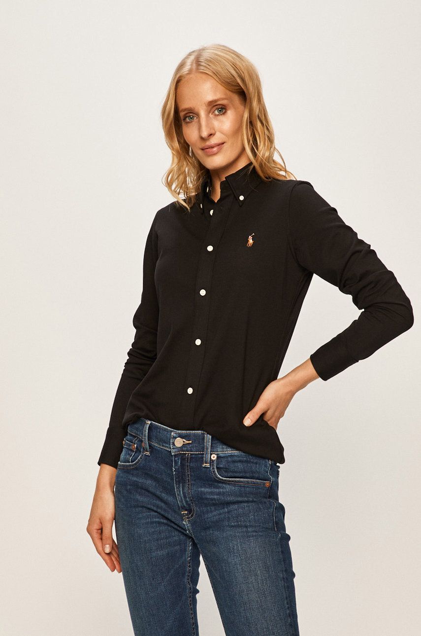Košeľa Polo by Ralph Lauren Polo Ralph Lauren Regular Fit Classic Collar Shirt Čierna | 211664427010, 0