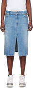 Stella McCartney Iconic Falabella Denim Midi Skirt