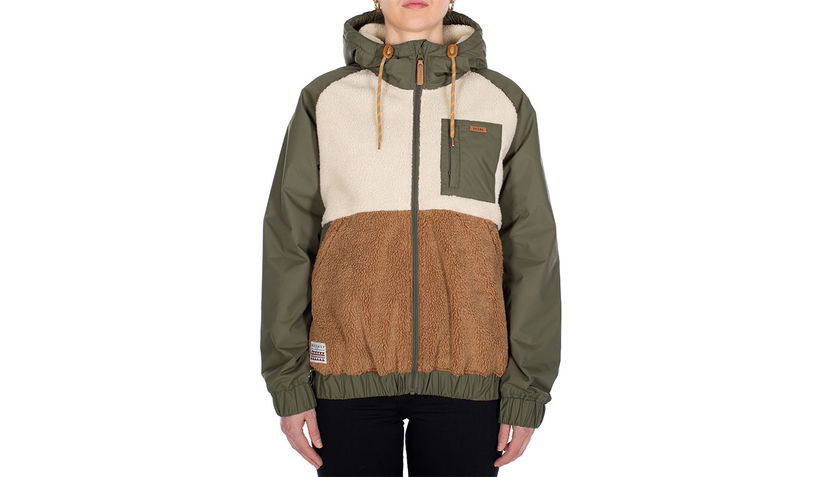 Bunda Irie Daily Arctikmix Hooded Mixed Material Fleece Jacket Rôznofarebný | 961D111-470