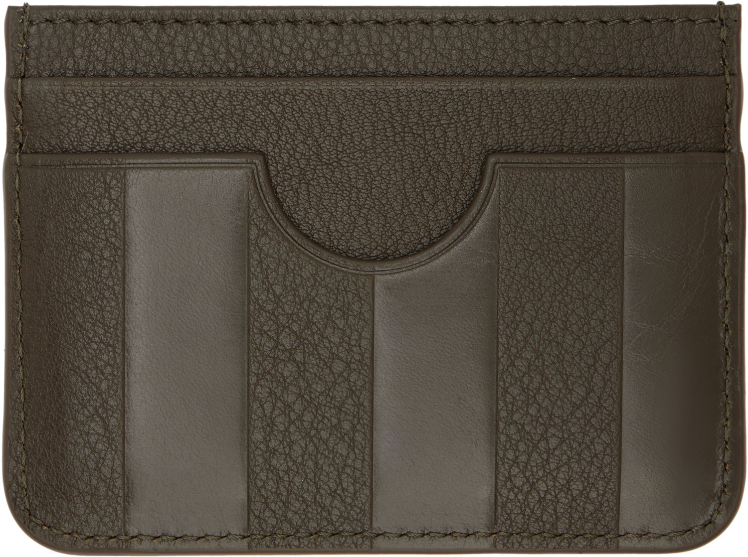 Peňaženka AMI AMI Leather Midi Card Holder Hnedá | USL007.AL0090, 1