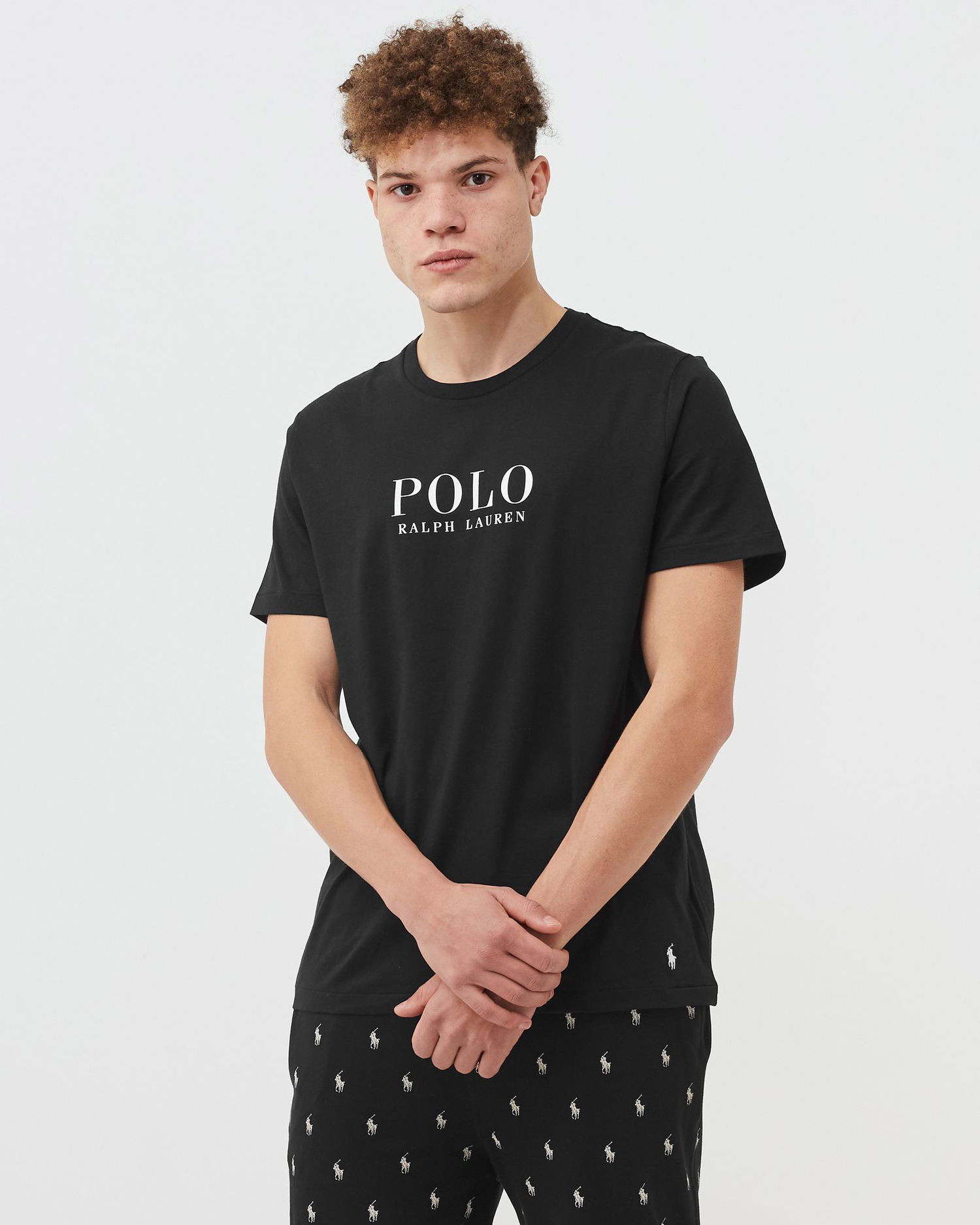 Tričko Polo by Ralph Lauren Logo Lounge Tee Čierna | 714899613004, 1