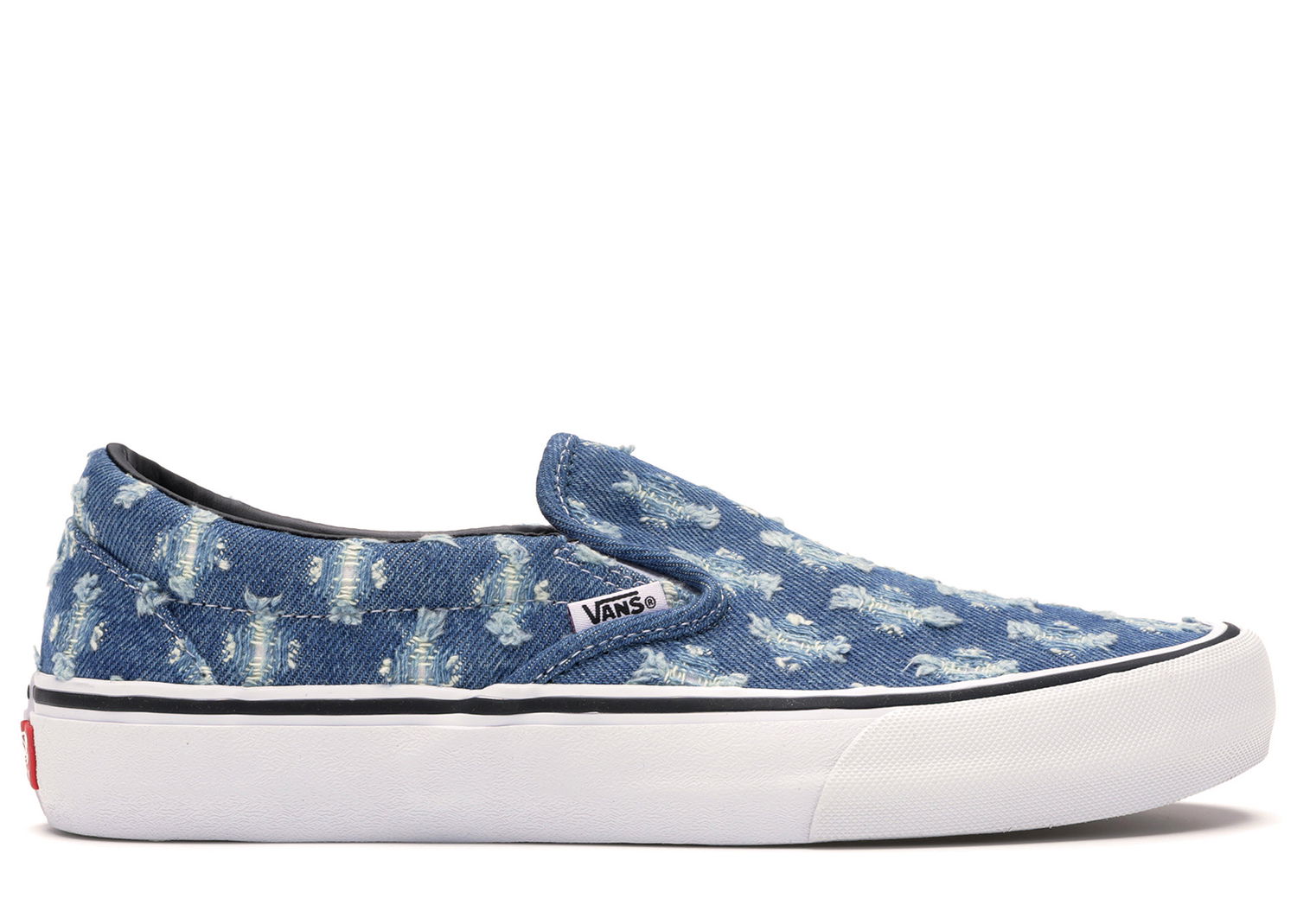 Tenisky a topánky Vans Slip-On Supreme Hole Punch Denim Blue Modrá | VN0A38DD2DD, 0