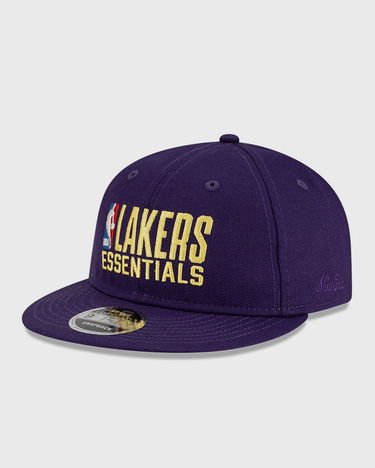 Šiltovka New Era Fear of God ESSENTIALS LOS ANGELES LAKERS 59FIFTY Retro Crown Flat Cap Fialová | 60792605, 0