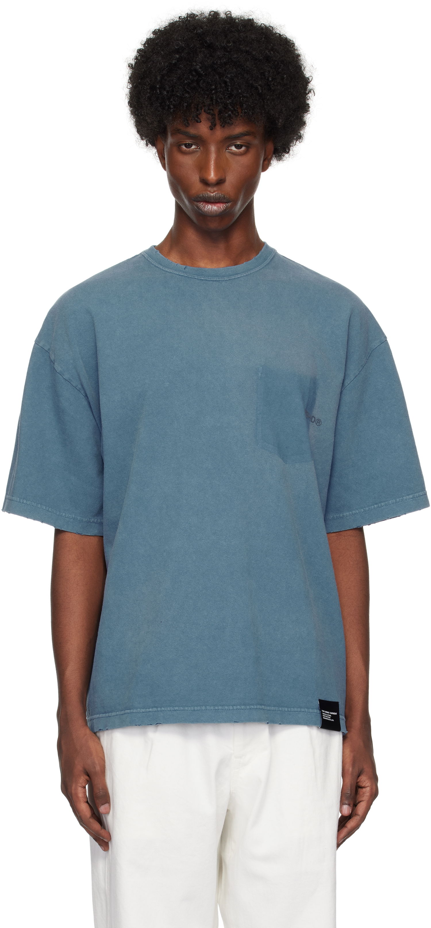 Tričko Neighborhood SS T-shirt Modrá | 242FPNH-CSM06, 0