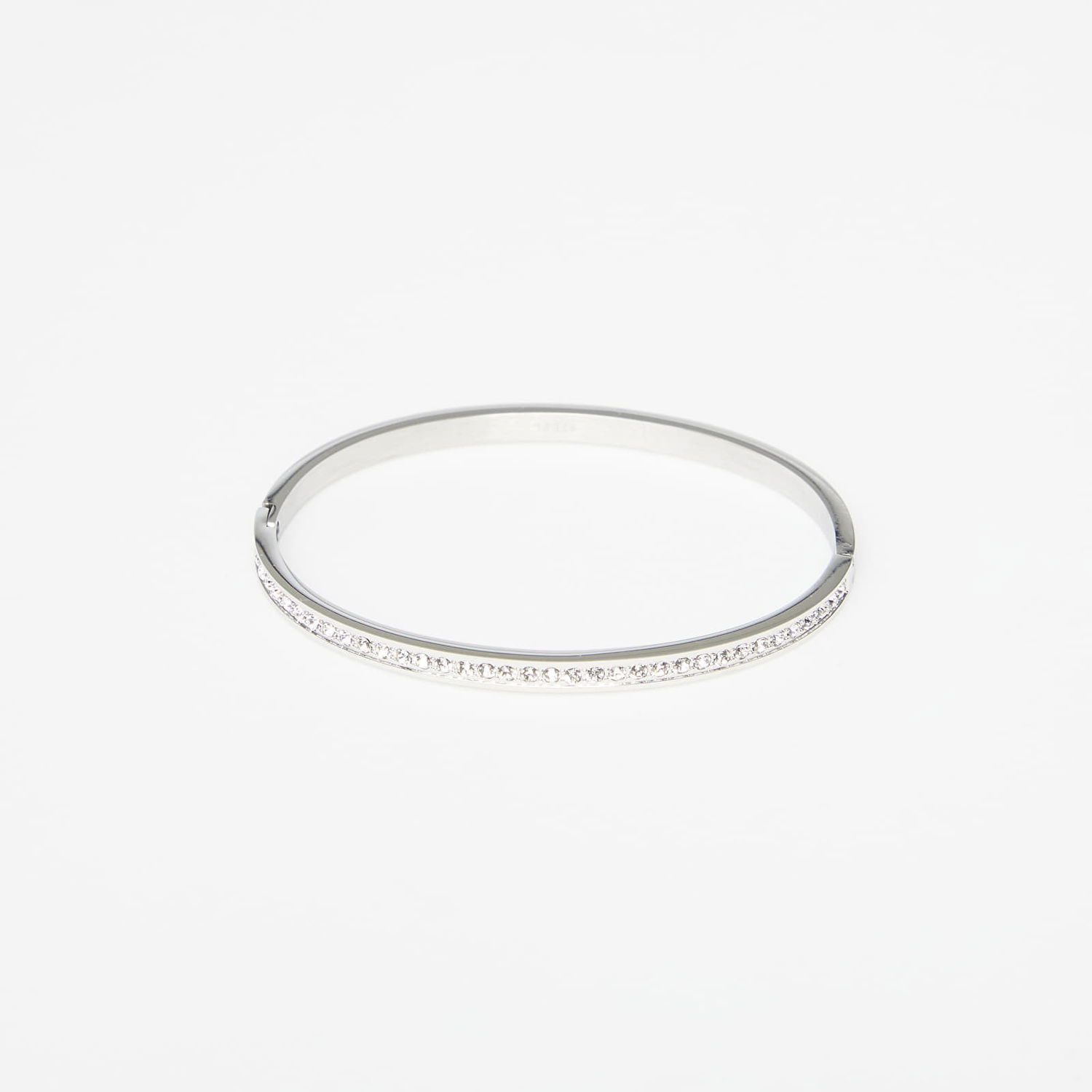 Náramok GUESS Color My Day Rhinestone Hinged Bangle Bracelet Metalická | JUBB02248JWRH-SILVER, 0
