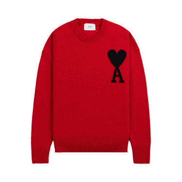 Sveter AMI ADC Crewneck Červená | UKS002 018 605, 0