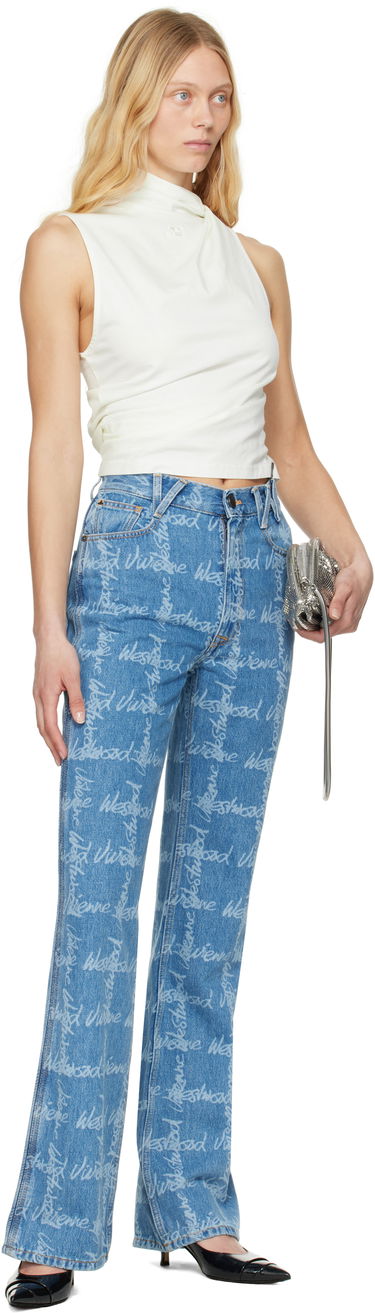 Džínsy Vivienne Westwood Vivienne Westwood Ray 5 Pocket Jeans Modrá | 1902002B-W014I-, 3