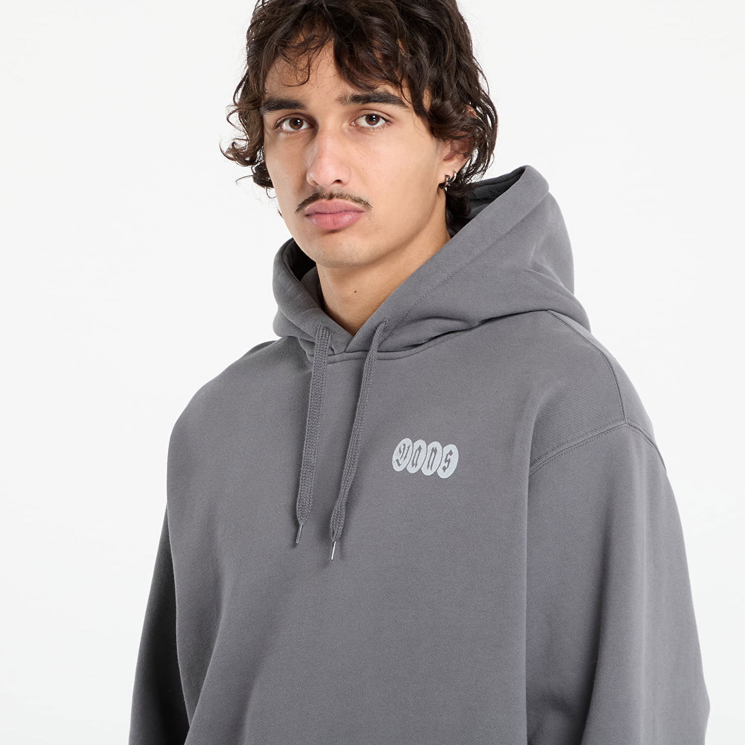 Mikina Vans Earthbound Loose Fleece Pullover Hoodie Šedá | VN000RD71O71, 1